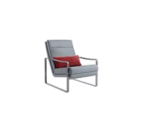 silla de cuero de plena flor